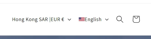 Currency & Language selector for pc