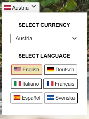Currency & Language selector1